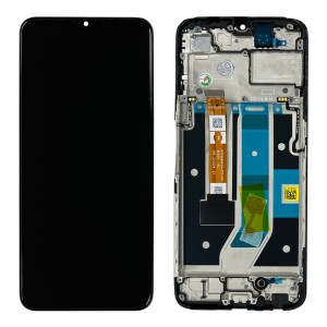 OPPO A78 5G CPH2483 - Full Front LCD Digitizer with Frame Black 