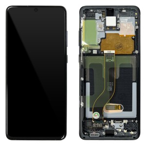 Samsung Galaxy S20+ G985 / S20+ 5G G986 - Full Front LCD Digitizer Cosmic Black  without Camera