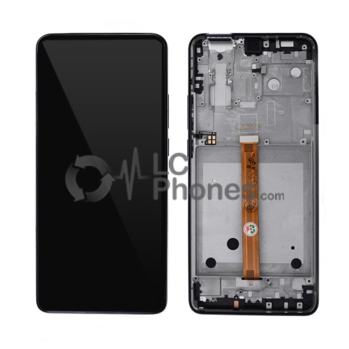 Motorola One Hyper XT2027 - Full Front LCD Digitizer with Frame Fresh Orchid