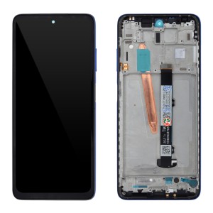 Xiaomi Poco X3 / X3 NFC - Full Front LCD Digitizer with Frame Cobalt Blue