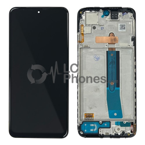 Xiaomi Redmi Note 11S 2201117SG - Full Front LCD Digitizer with Frame Black