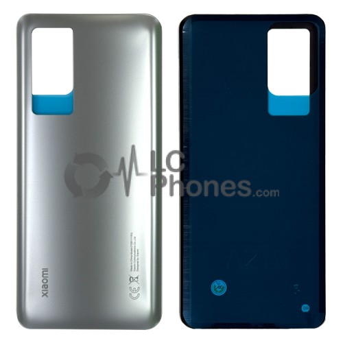 Xiaomi 12T Pro 22081212UG - Battery Cover with Camera Lens and Adhesive Silver