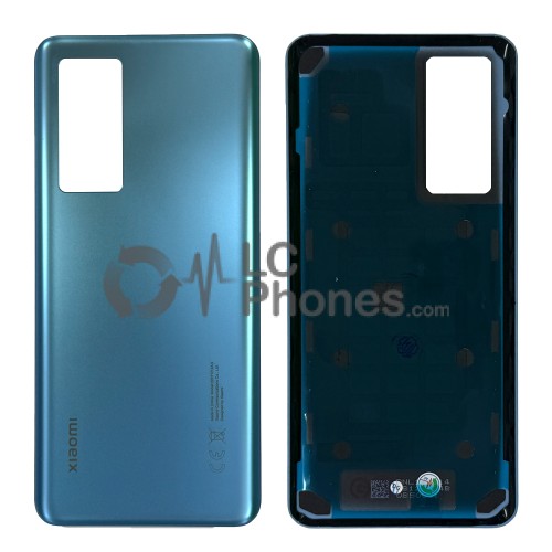 Xiaomi 12T Pro 22081212UG - Battery Cover with Camera Lens and Adhesive Blue