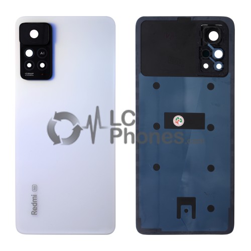 Xiaomi Redmi Note 11 Pro 5G - Battery Cover with Camera Lens and Adhesive Polar White