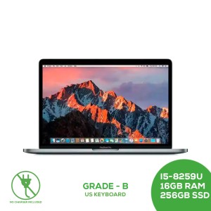 Macbook Pro 13 Touch Bar A1989 - Core i5-8259U CPU 2.30GHz 16GB 256GB SSD / Grade B