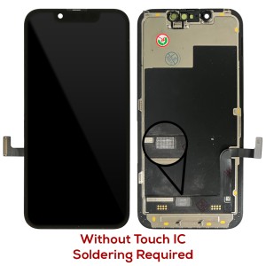 iPhone 13 Mini - Full Front OLED Display Digitizer without Touch IC  Black