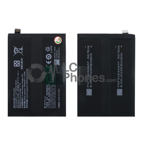 OnePlus Nord 2 / 9RT 5G MT2110, MT2111 - Battery BLP861 2250mAh 17.41Wh