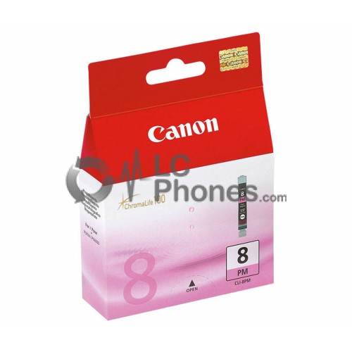 Canon - ChromaLife100 CLI-8PM Photo Magenta Ink Tank Compatible with PIXMA Series / iP6600D / iP6700D / Pro 9000 / Pro9000 Mark II / MP960 / MP970