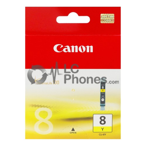 Canon - ChromaLife100 CLI-8Y Yellow Ink Tank Compatible with PIXMA Series