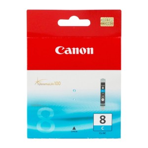 Canon - ChromaLife100 CLI-8PC Photo Cyan Ink Tank Compatible with PIXMA Series / iP6600D / iP6700D / Pro 9000 / Pro9000 Mark II / MP960 / MP970