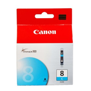 Canon - ChromaLife100 CLI-8C Cyan Ink Tank Compatible with PIXMA Series