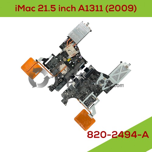 iMac 21.5 inch A1311 (2009) - Logic Board 820-2494-A with CPU Heatsink 730-0564 and GPU Heatsink 730-0570-B