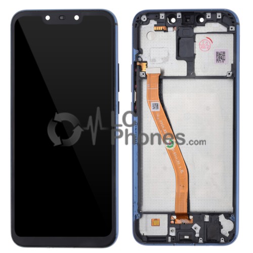 Huawei Mate 20 Lite - Full Front LCD Digitizer with Frame (Original Remaded) Sapphire Blue