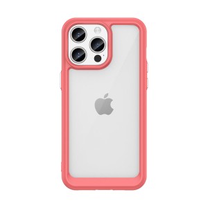 iPhone 15 Plus - Outer Space Reinforced Case with Flexible Frame Red