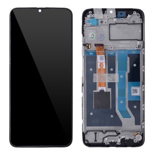 OPPO A17 CPH2477 / A17K CPH2471 - Full Front LCD Digitizer with Frame Black 