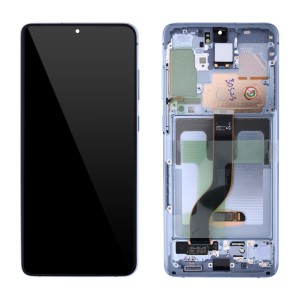 Samsung Galaxy S20+ G985 / S20+ 5G G986 - Full Front LCD Digitizer Cloud Blue  without camera