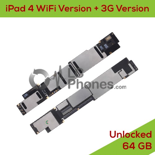 iPad 4 WiFi Version + 3G Version A1460 - Fully Functional Logic Board UNLOCKED 64Gb