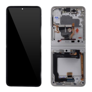 Samsung Galaxy Z Flip3 5G F711 - Full Front LCD/AMOLED Digitizer with Frame Cream 