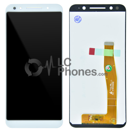 Alcatel 3 5052D - Full Front LCD Digitizer White ( Original Remaded )