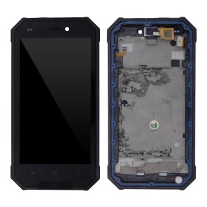 Blackview BV4000 Pro - Full Front LCD Digitizer with Frame Black  Take Out