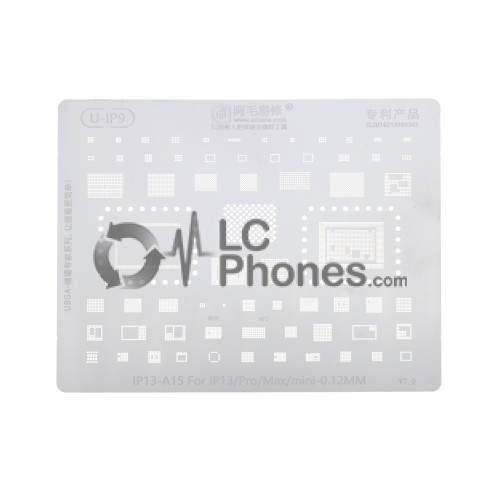 Amaoe - BGA Reballing Stencil With CPU Position For iPhone 13 / 13 Mini / 13 Pro / 13 Pro Max