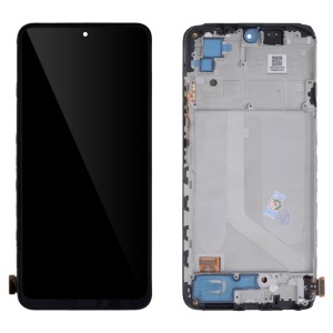 Xiaomi Redmi Note 10S - Full Front LCD Digitizer with Frame Shadow Black