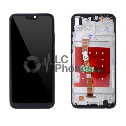 Huawei P20 Lite ANE-LX1 - Full Front LCD Digitizer with Frame Black
