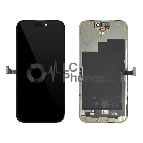 iPhone 15 Pro - Full Front OLED Digitizer Black (Original Remaded)