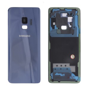 Samsung Galaxy S9 G960 - Battery Cover with Adhesive & Camera Lens Blue 