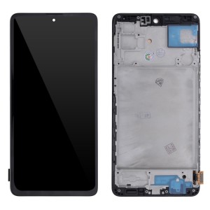 Samsung Galaxy M62 M625F - Full Front LCD Digitizer with Frame Black 