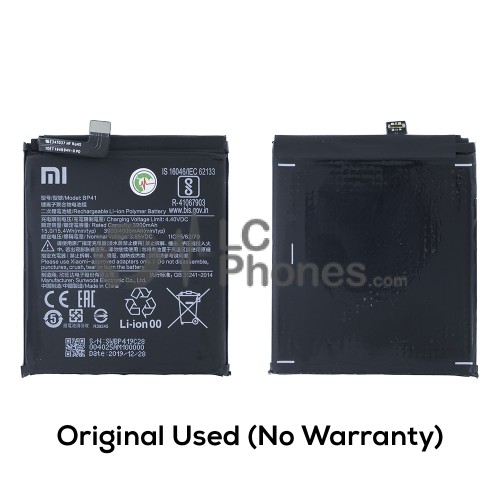 Xiaomi Mi 9T / Redmi K20 - Original Used Battery BP41 4000mAh 15.4Wh (No Warranty)