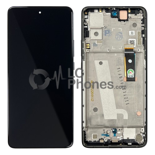 Motorola Edge 30 XT2203 - Full Front LCD Digitizer Meteor Grey < Service Pack >