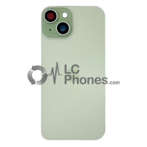 iPhone 15 - Battery Cover with Camera Lens & Plate Green