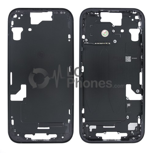 iPhone 15 - Middle Housing Frame with Buttons Black