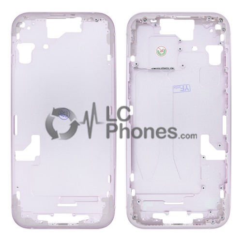 iPhone 15 - Middle Housing Frame with Buttons Pink