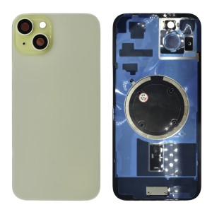 iPhone 15 Plus - Battery Cover with Camera Lens & Plate Yellow