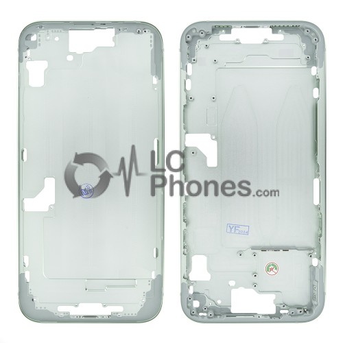 iPhone 15 Plus - Middle Housing Frame with Buttons Green