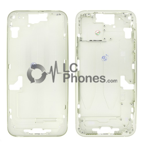 iPhone 15 Plus - Middle Housing Frame with Buttons Yellow