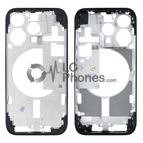 iPhone 15 Pro - Middle Housing Frame with Buttons Black Titanium