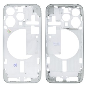 iPhone 15 Pro - Middle Housing Frame with Buttons White Titanium