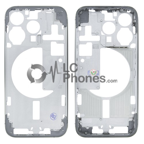 iPhone 15 Pro - Middle Housing Frame with Buttons Natural Titanium