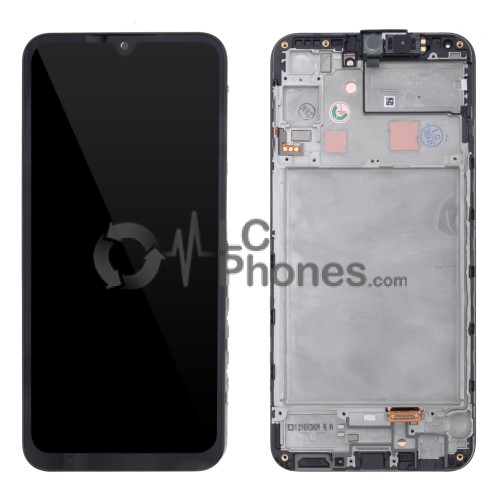 Samsung Galaxy A24 A245 - Full Front LCD Digitizer with Frame Black < Service Pack >