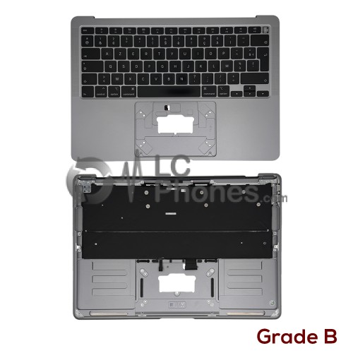 Macbook Air 13 inch A2179 - Top Cover with French Keyboard FR Layout with Backlight Space Grey ( Original Used ) Grade B