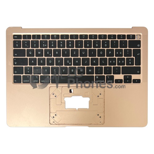 Macbook Air 13 inch A2179 -  Top Cover with German Swiss Keyboard CH Layout Rose Gold (Original Used) Grade B