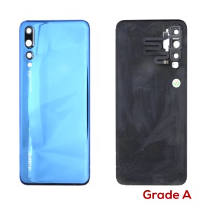 Huawei P20 Pro - Original Used Battery Cover With Adhesive & Camera Lens Blue Grade A