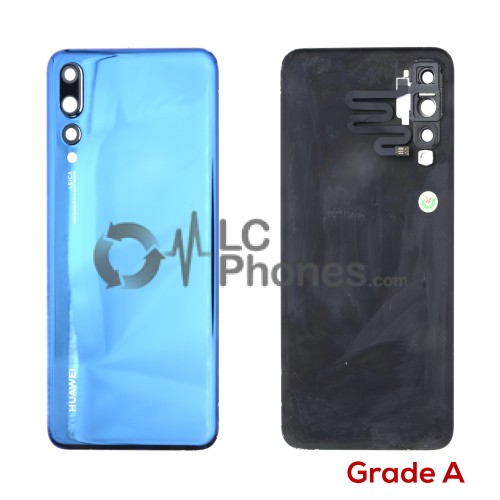 Huawei P20 Pro - Original Used Battery Cover With Adhesive & Camera Lens Blue Grade A