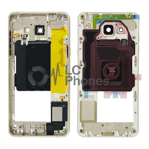 Samsung Galaxy A5 2016 A510 - Chassis Middle Frame Gold