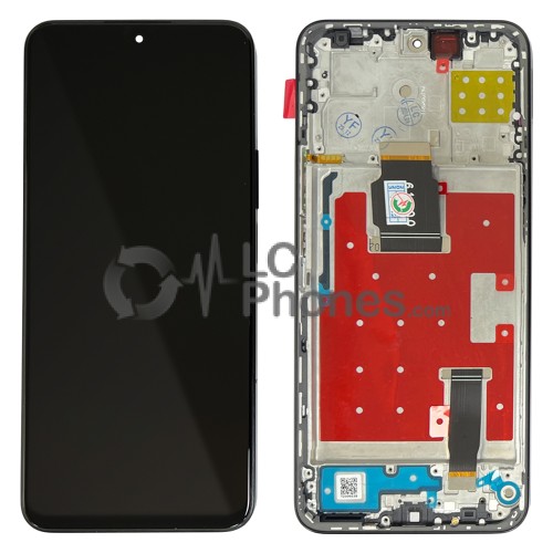 Huawei Honor 90 Lite CRT-NX1 / Honor X8a CRT-LX1 - Full Front LCD Digitizer with Frame Black