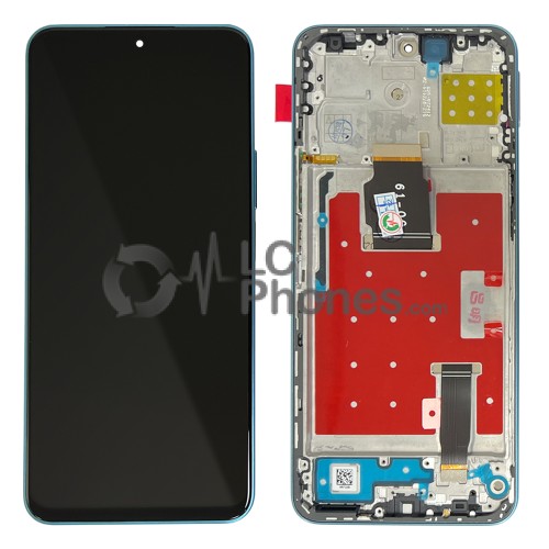 Huawei Honor 90 Lite CRT-NX1 / Honor X8a CRT-LX1 - Full Front LCD Digitizer with Frame Blue