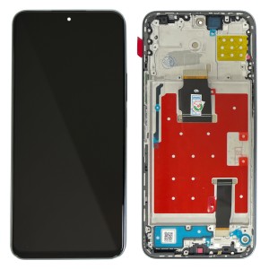 Huawei Honor 90 Lite CRT-NX1 / Honor X8a CRT-LX1 - Full Front LCD Digitizer with Frame Silver